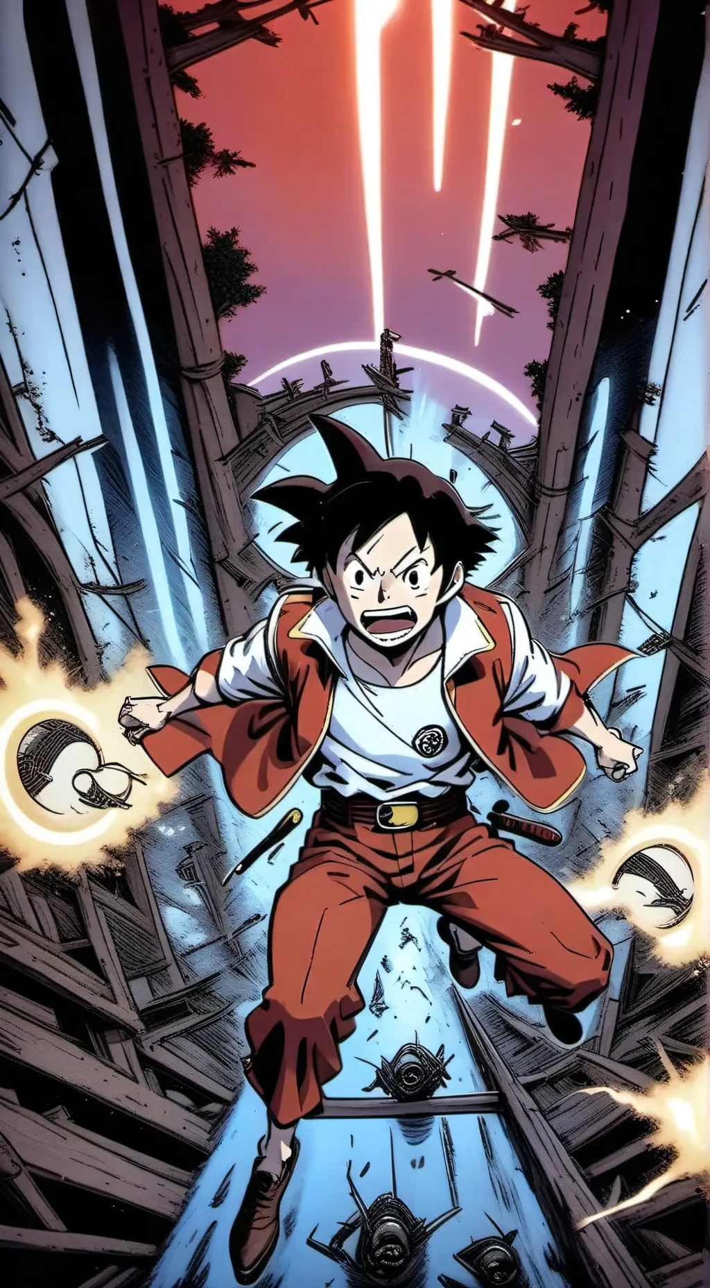 ai character: Monkey D. Luffy background