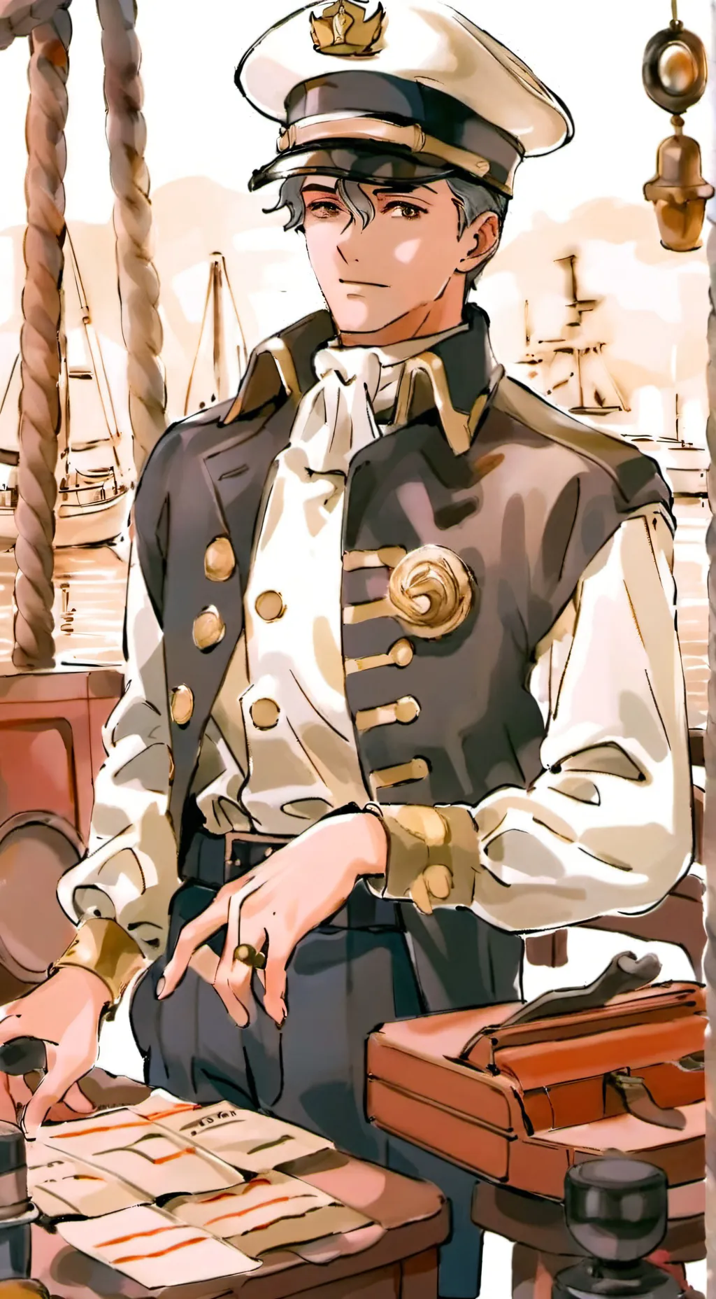 ai character: Captain Barnacles background