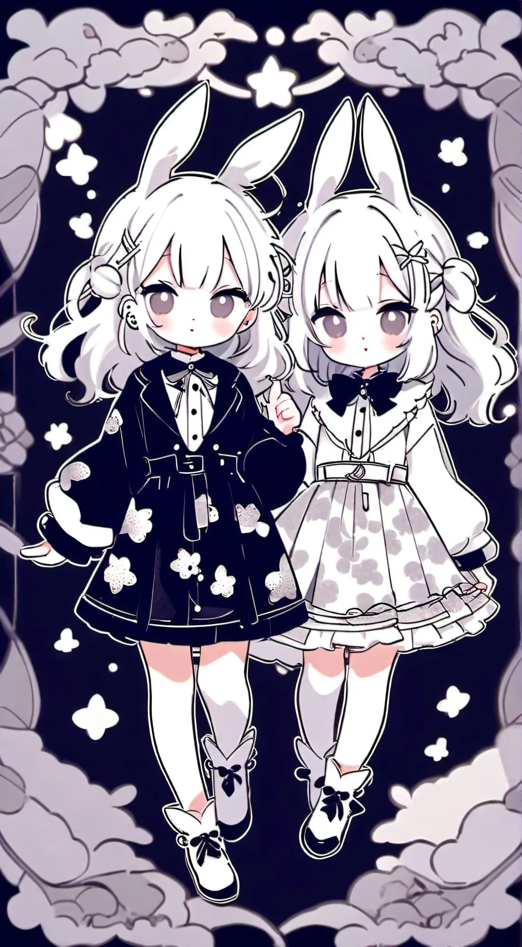 ai character: lilly and millie background