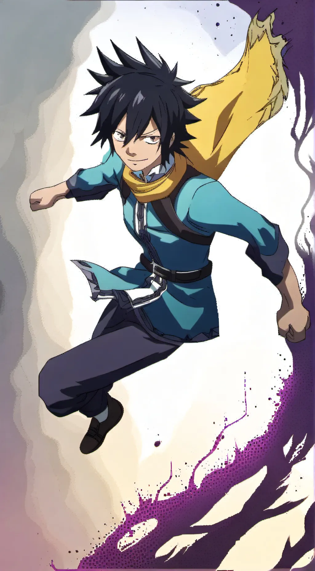 ai character: Gray background