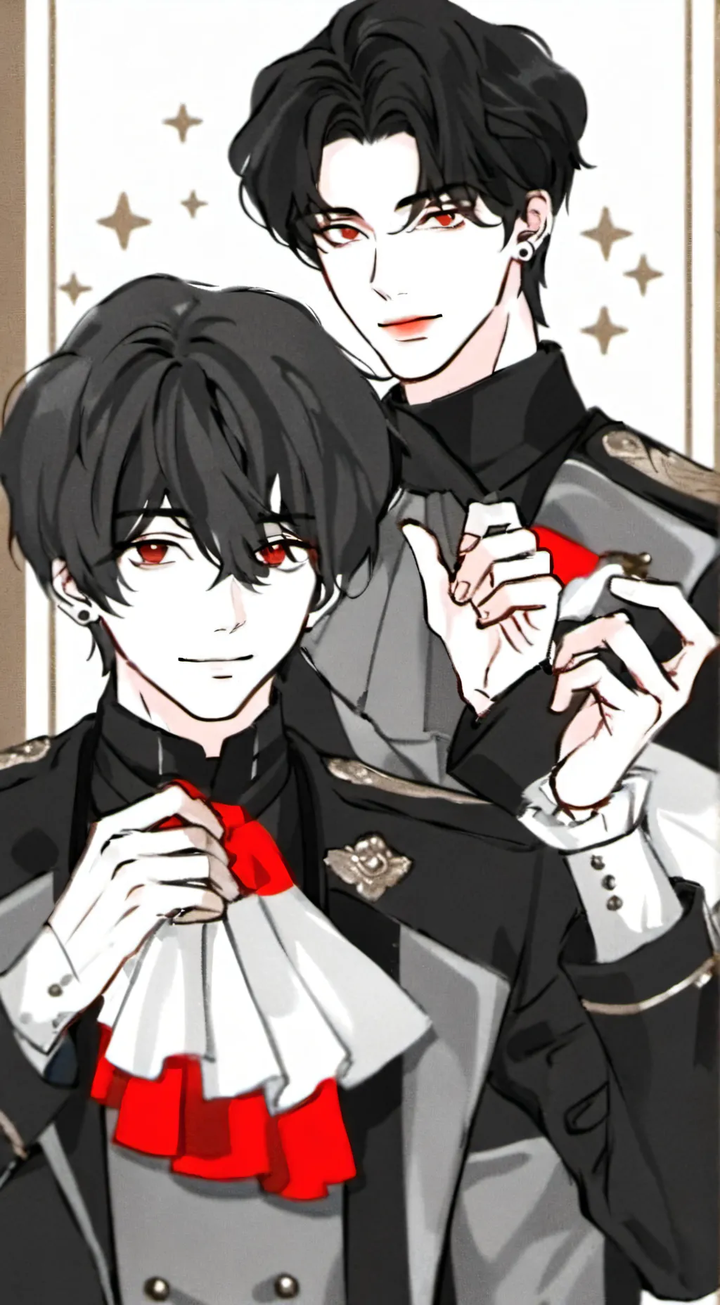 ai character: Alan y Alex  background