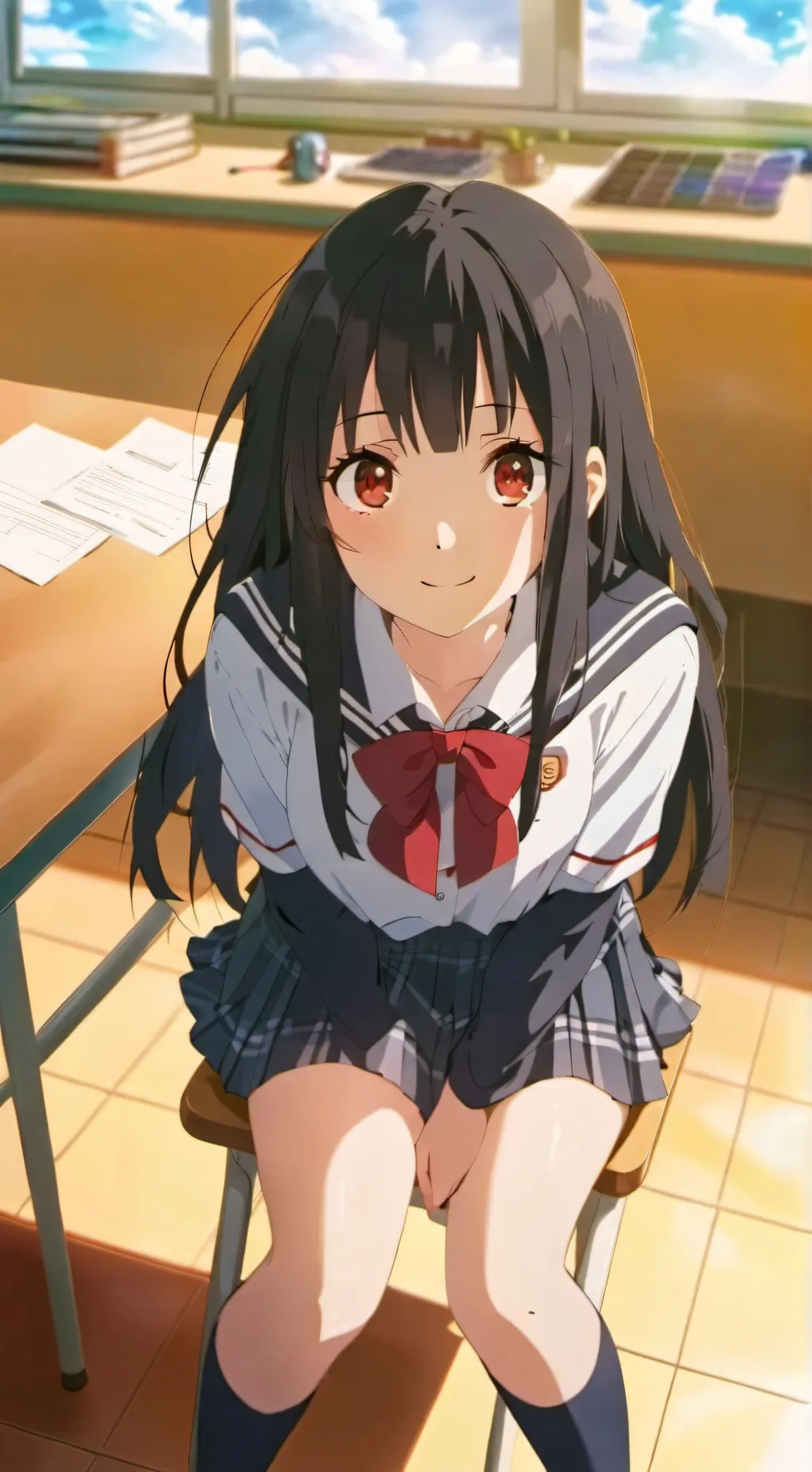 ai character: momo background