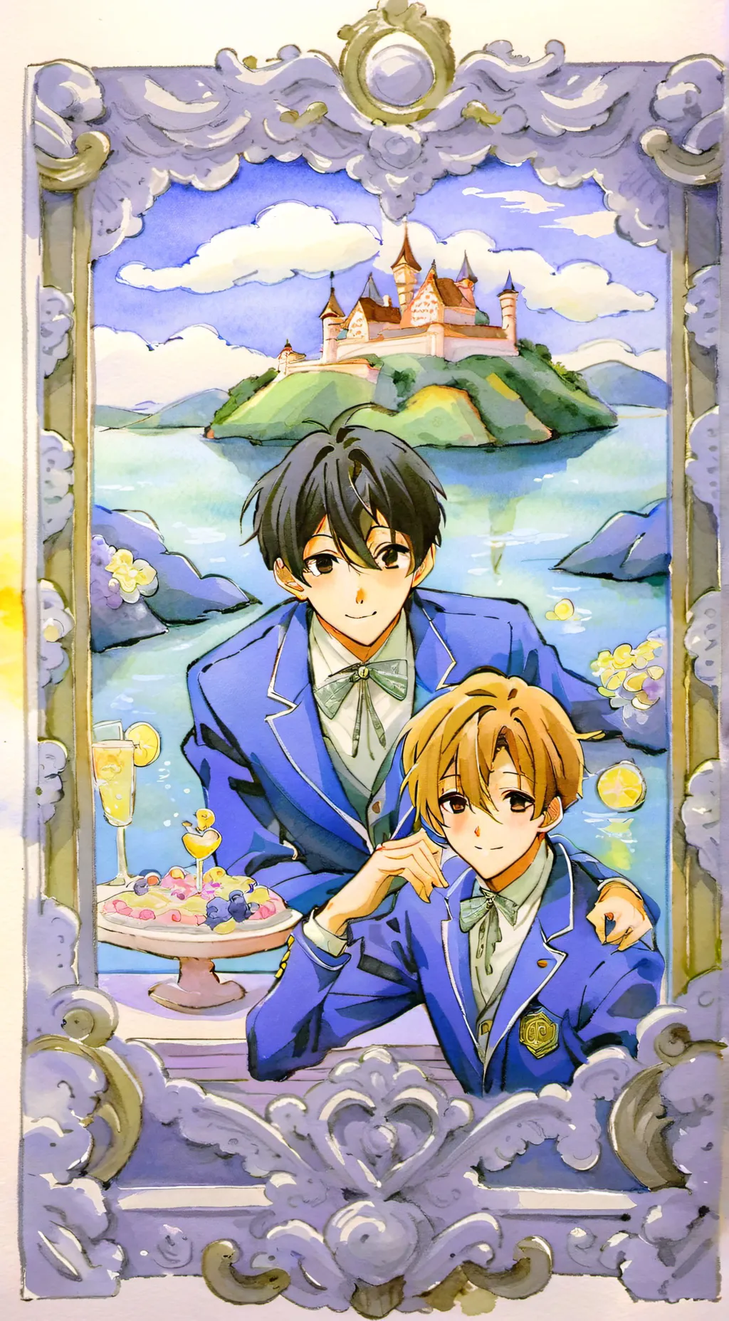 ai character: Ouran host club💕 background