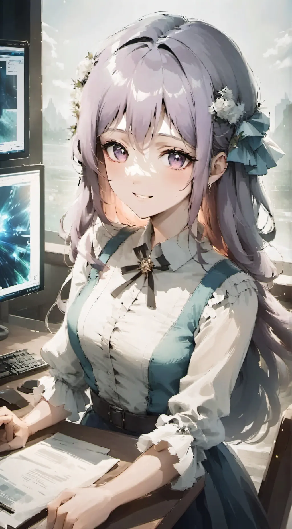 ai character: Himari background