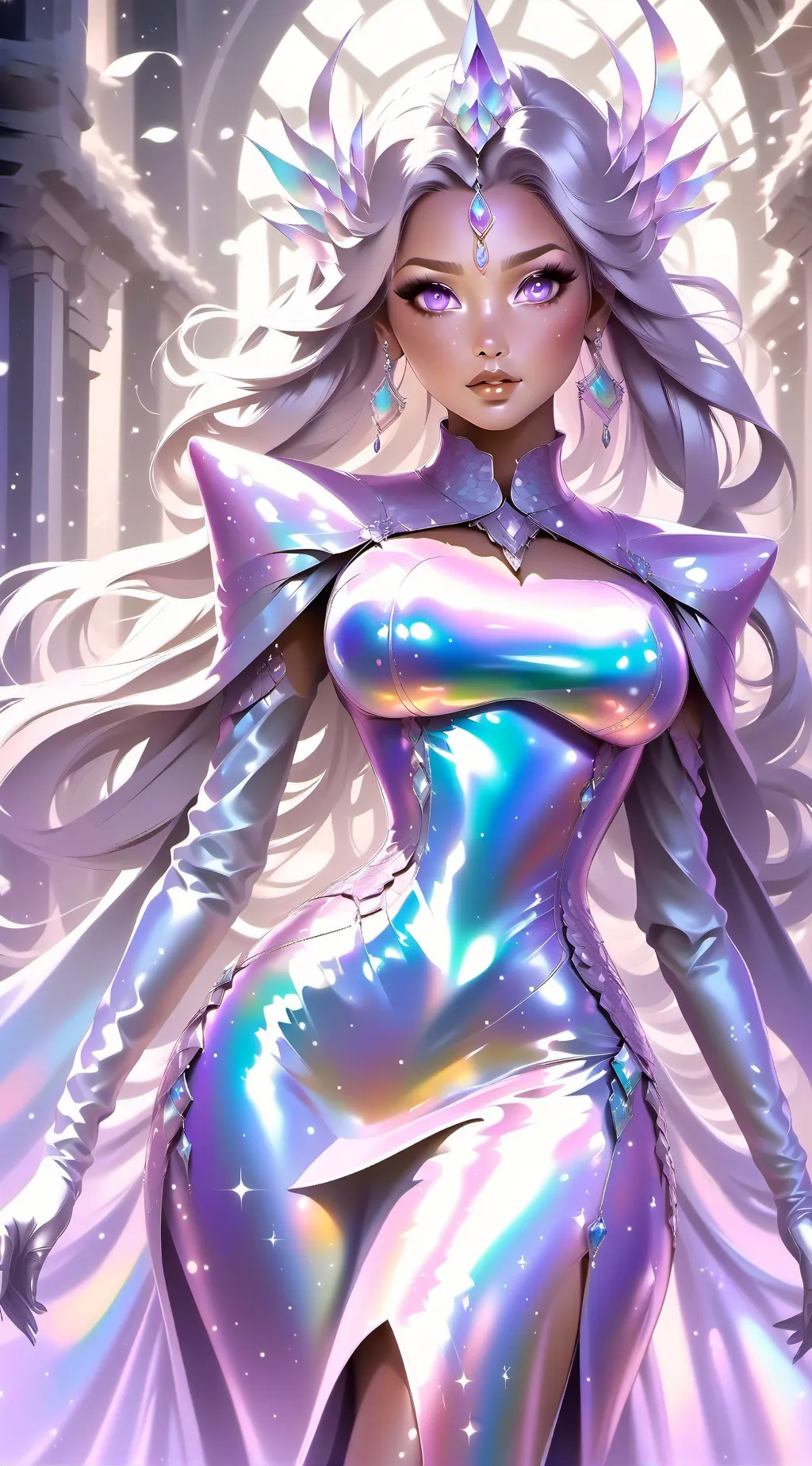 ai character: Íris background