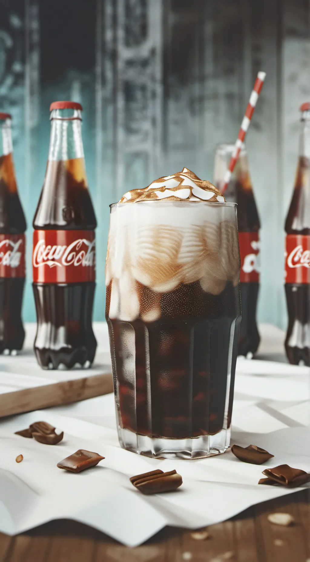 ai character: Coca-Cola man background