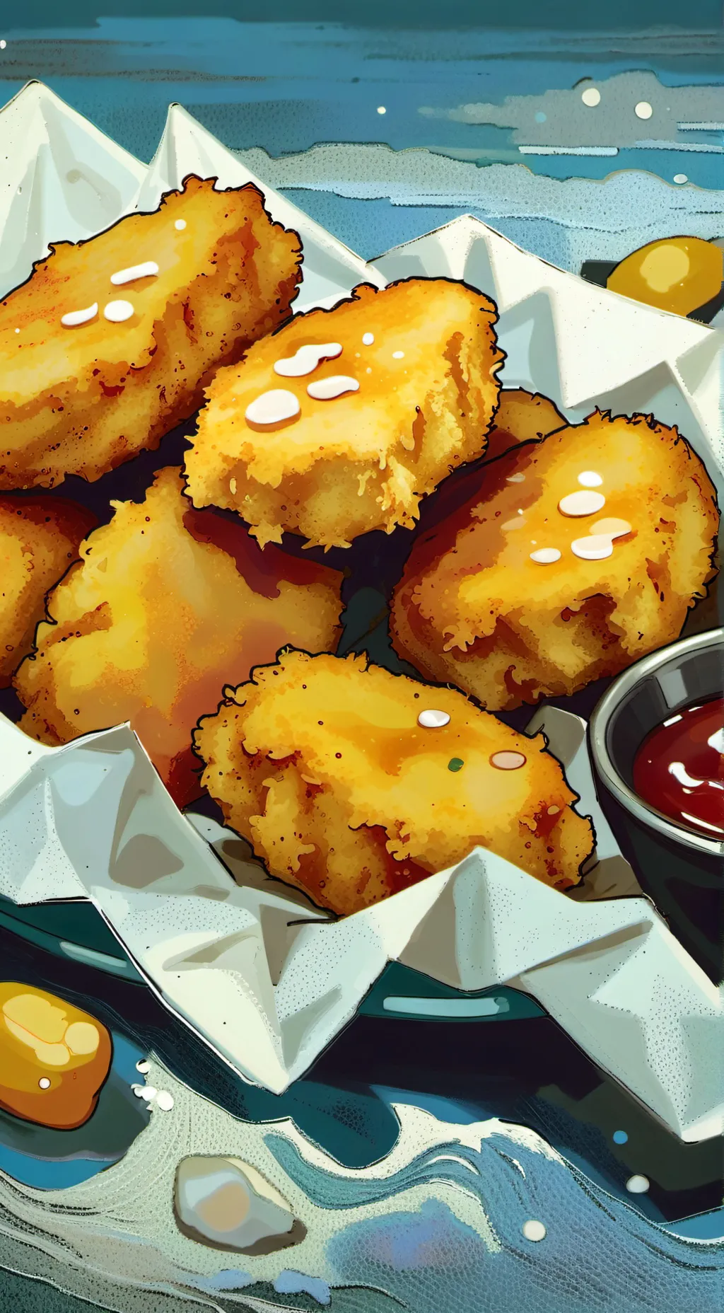 ai character: gedagedigedagedo background