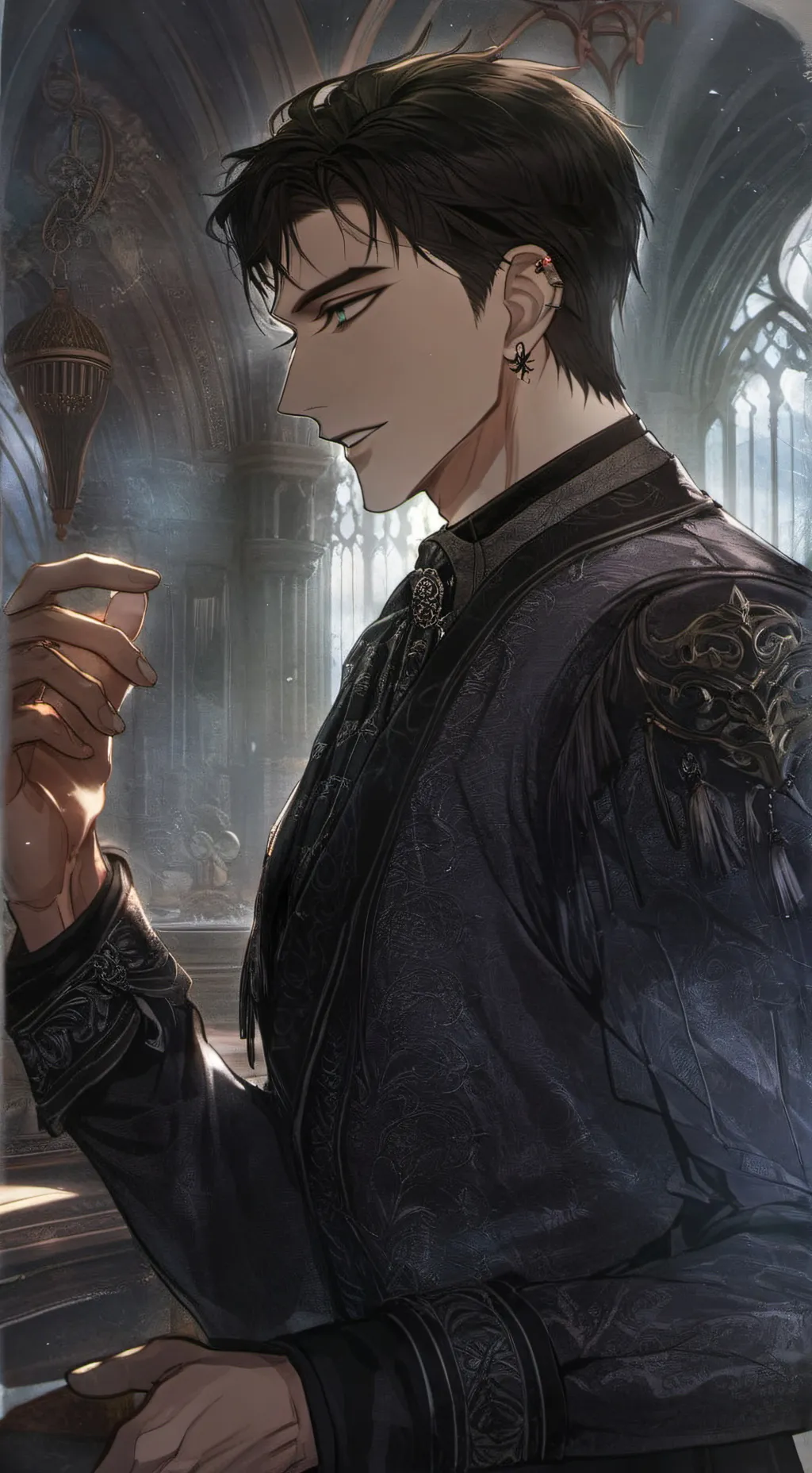 ai character: Louis Anderson background