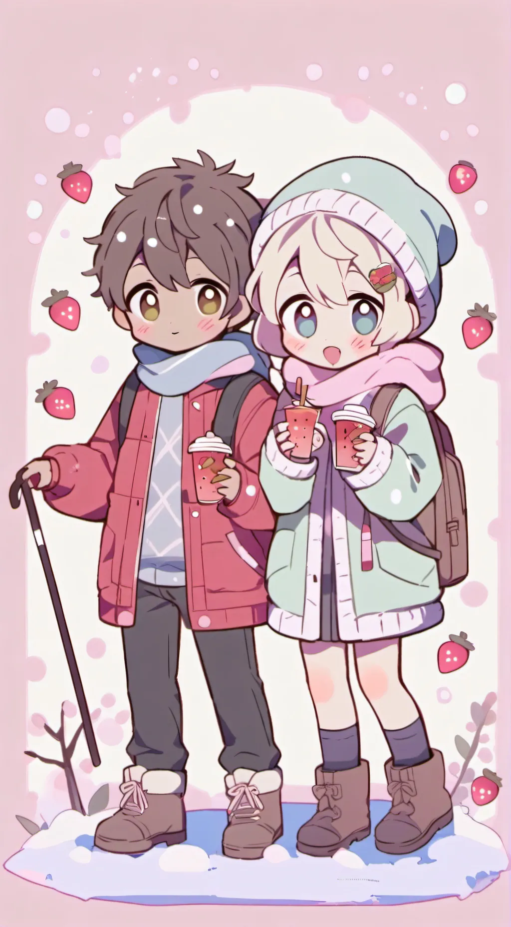 ai character: Fruitcake (🍓 & 🍪) background