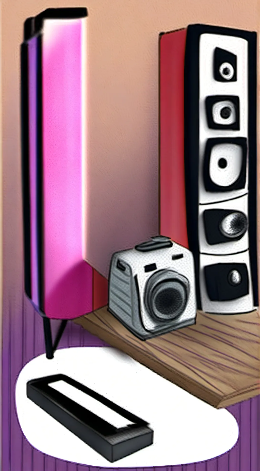 ai character: Leo el TV man background