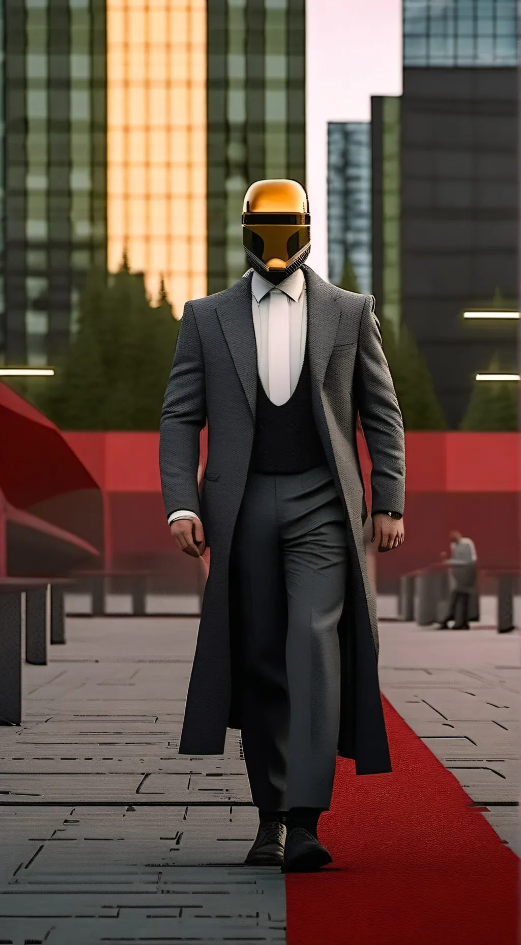 ai character: клокмэн background