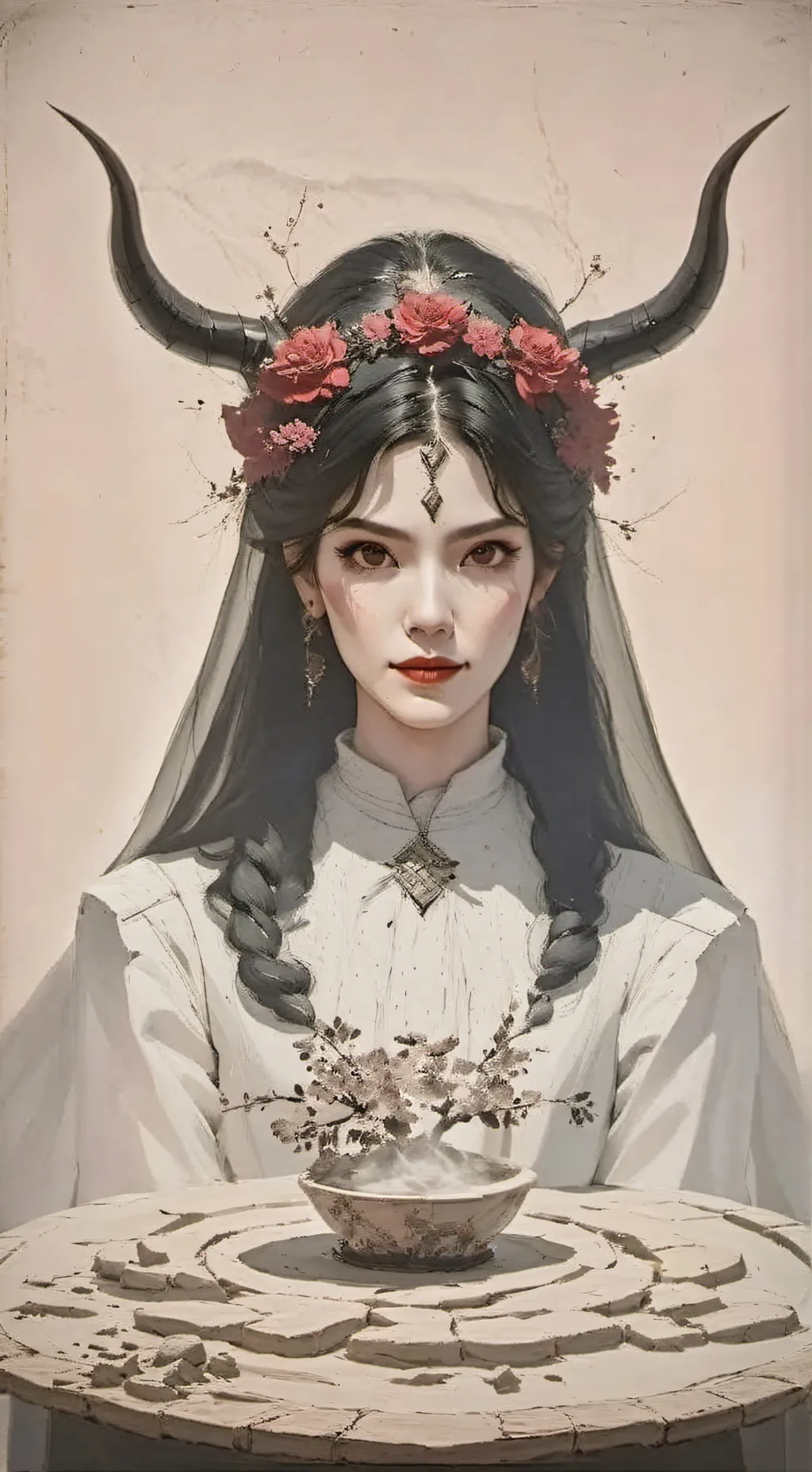 ai character: Mamá sucubo  background