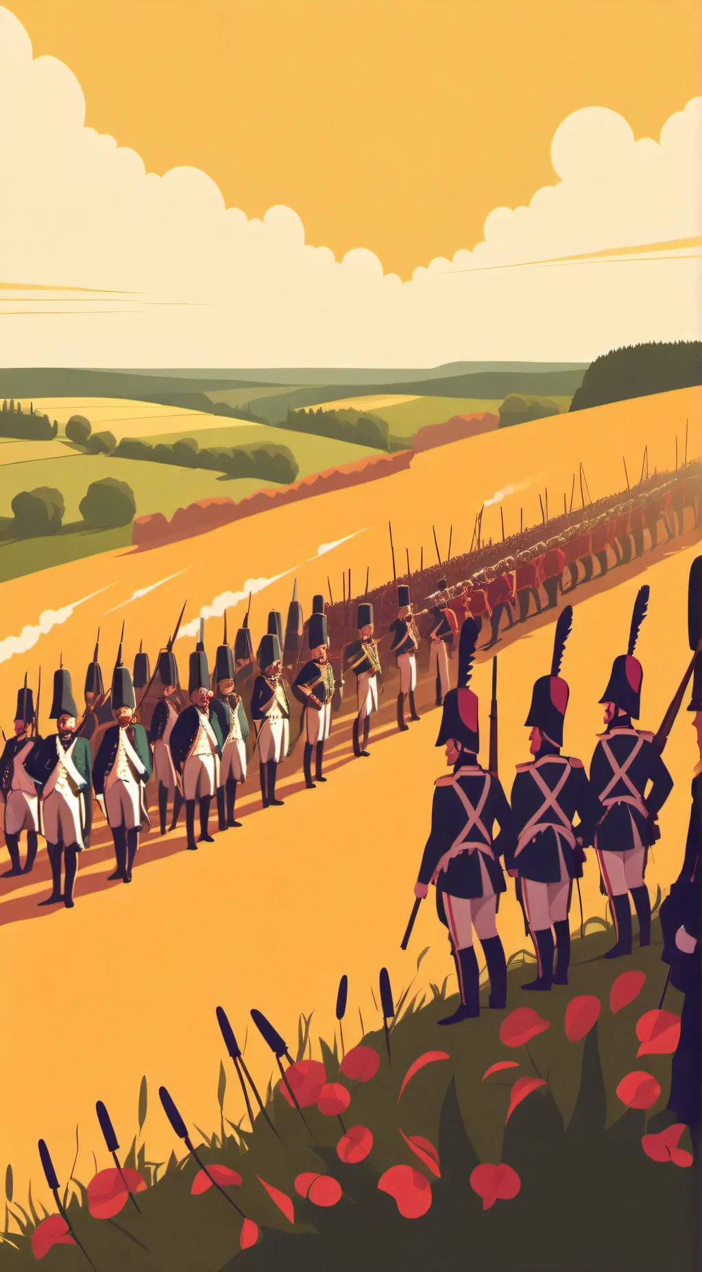 ai character: сражение background