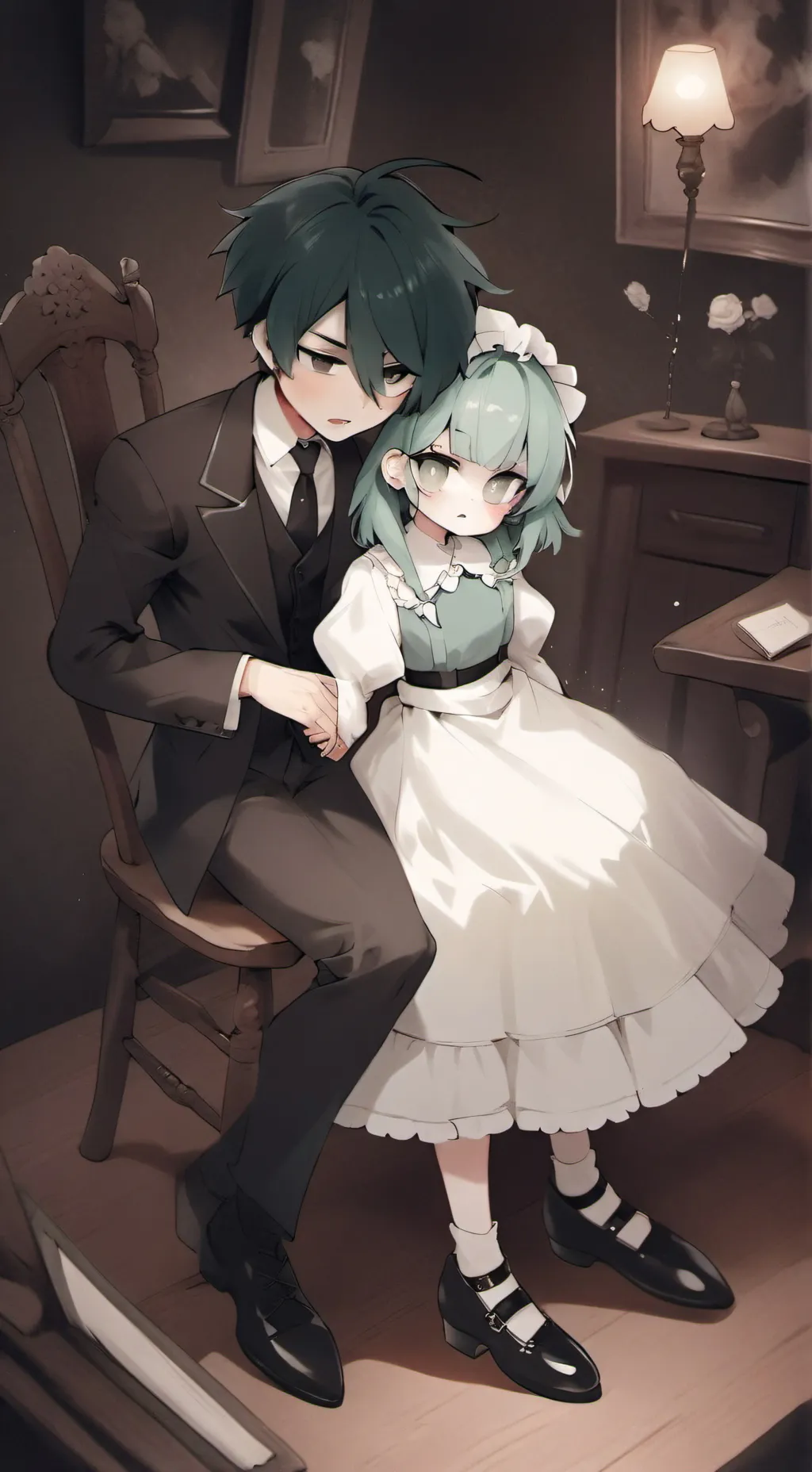 ai character: Loid and melody background