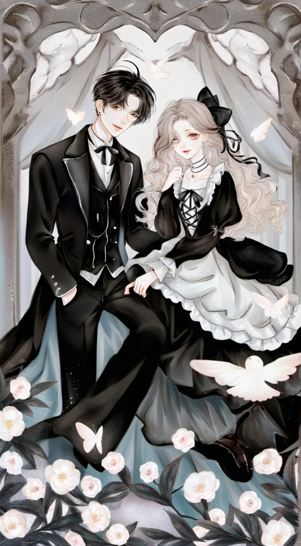 ai character: Radioapple background