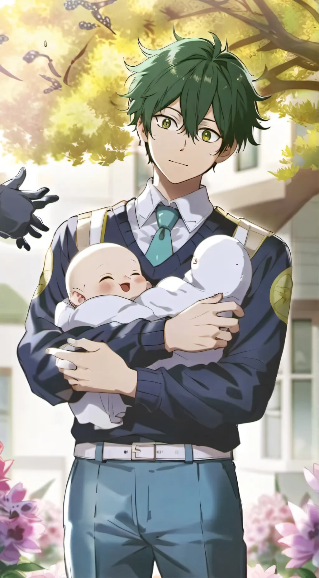 ai character: mha x childproblem background