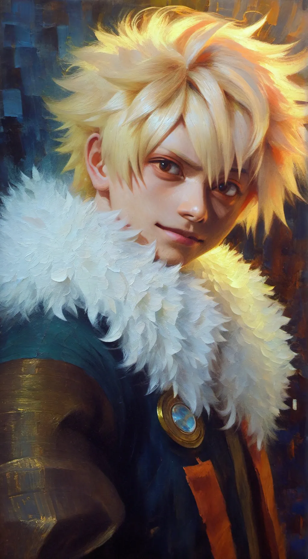 ai character: bakugo  background