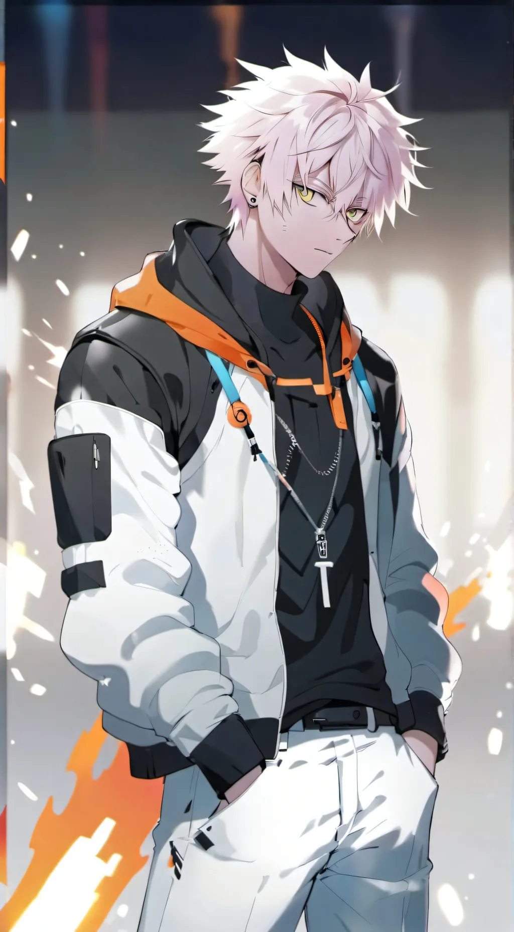 ai character: bakugo Katsuki  background