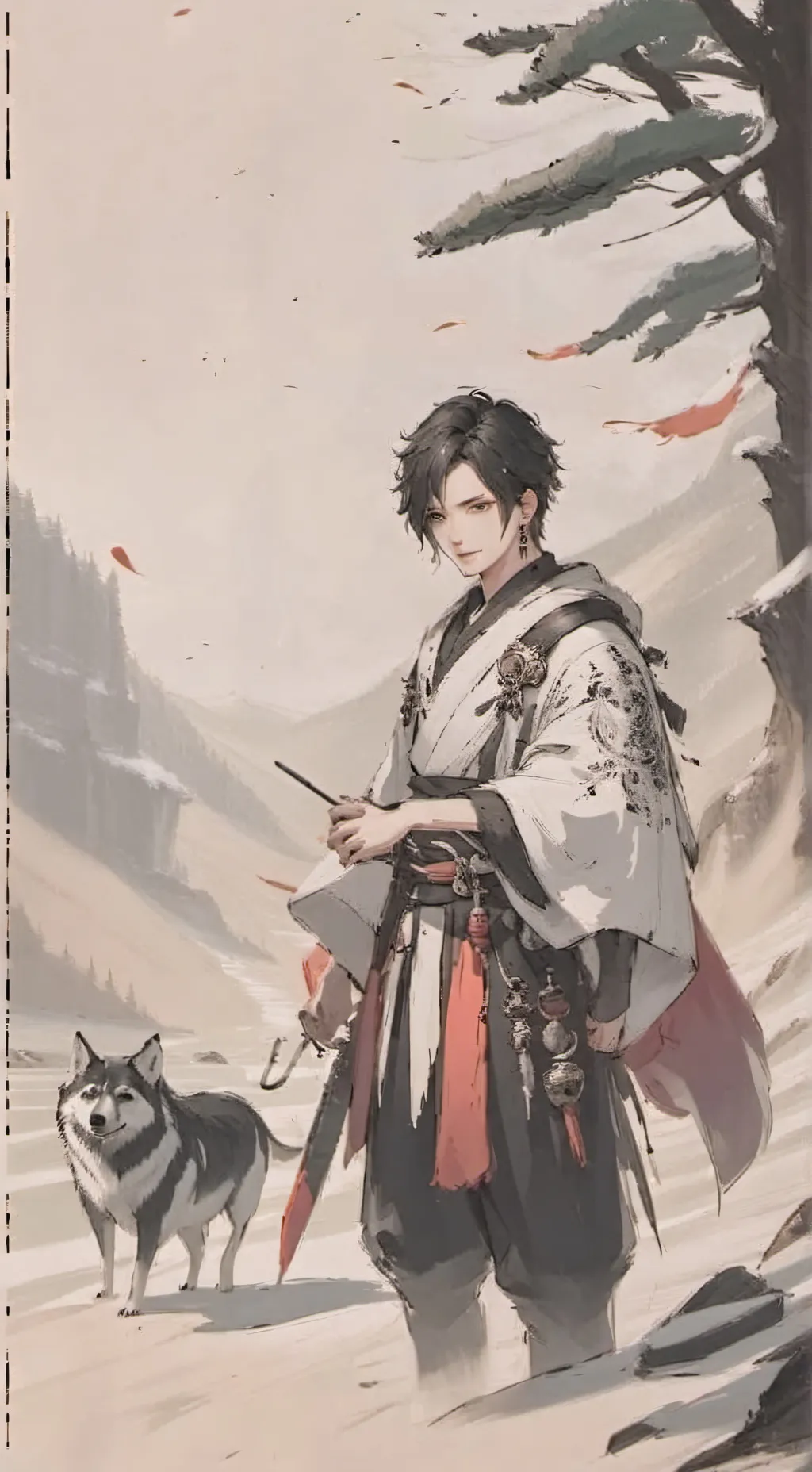 ai character: •°LUKAS°• background