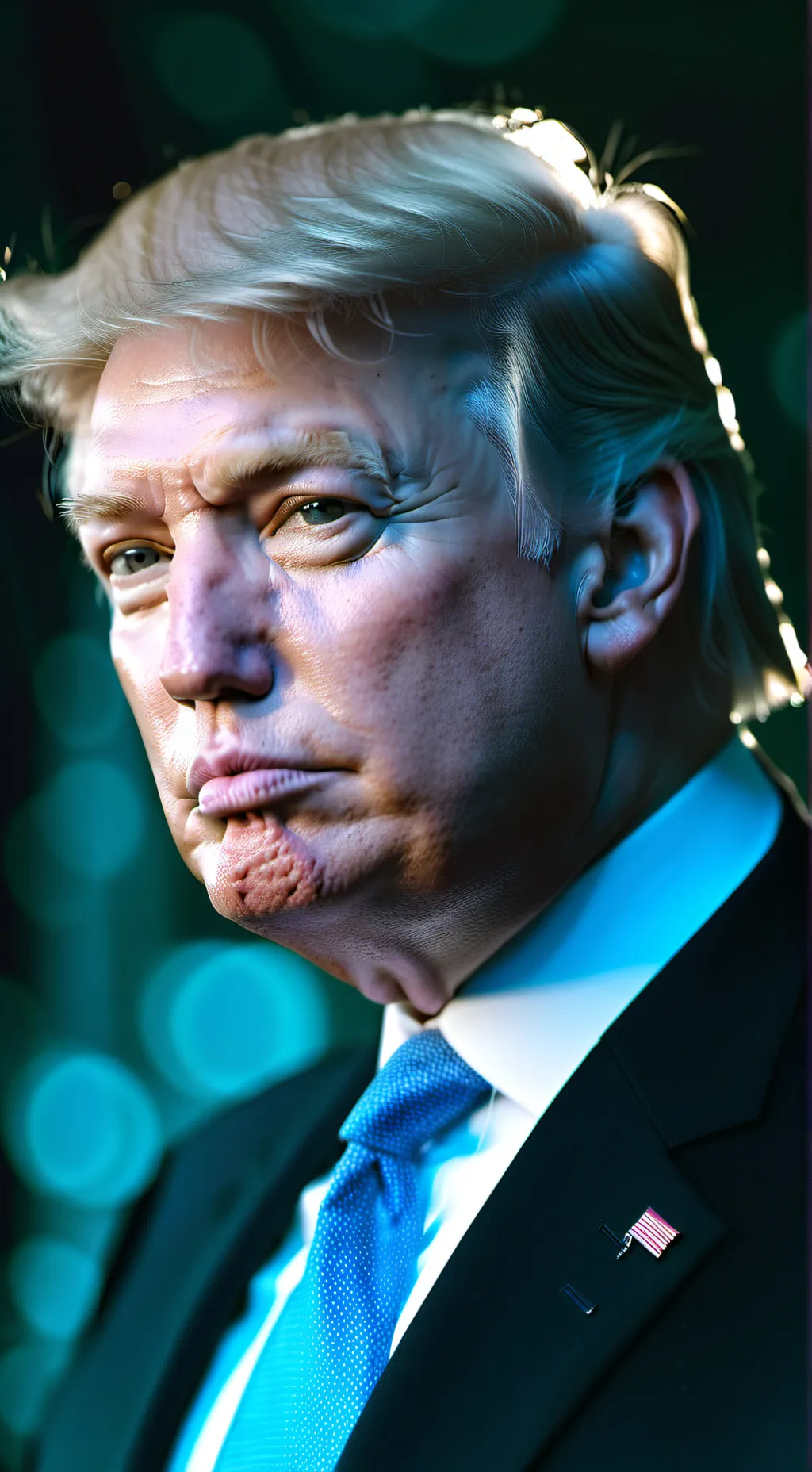 ai character: Donald Trump  background