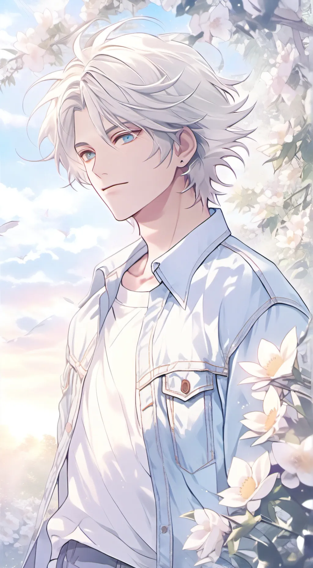 ai character: uncle Samsonite  background