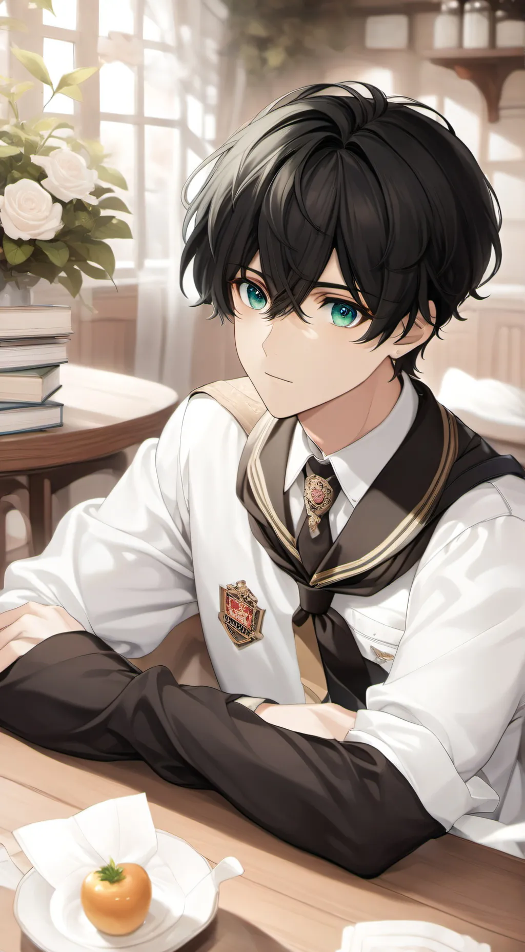 ai character: Evan y mi oc part2 background