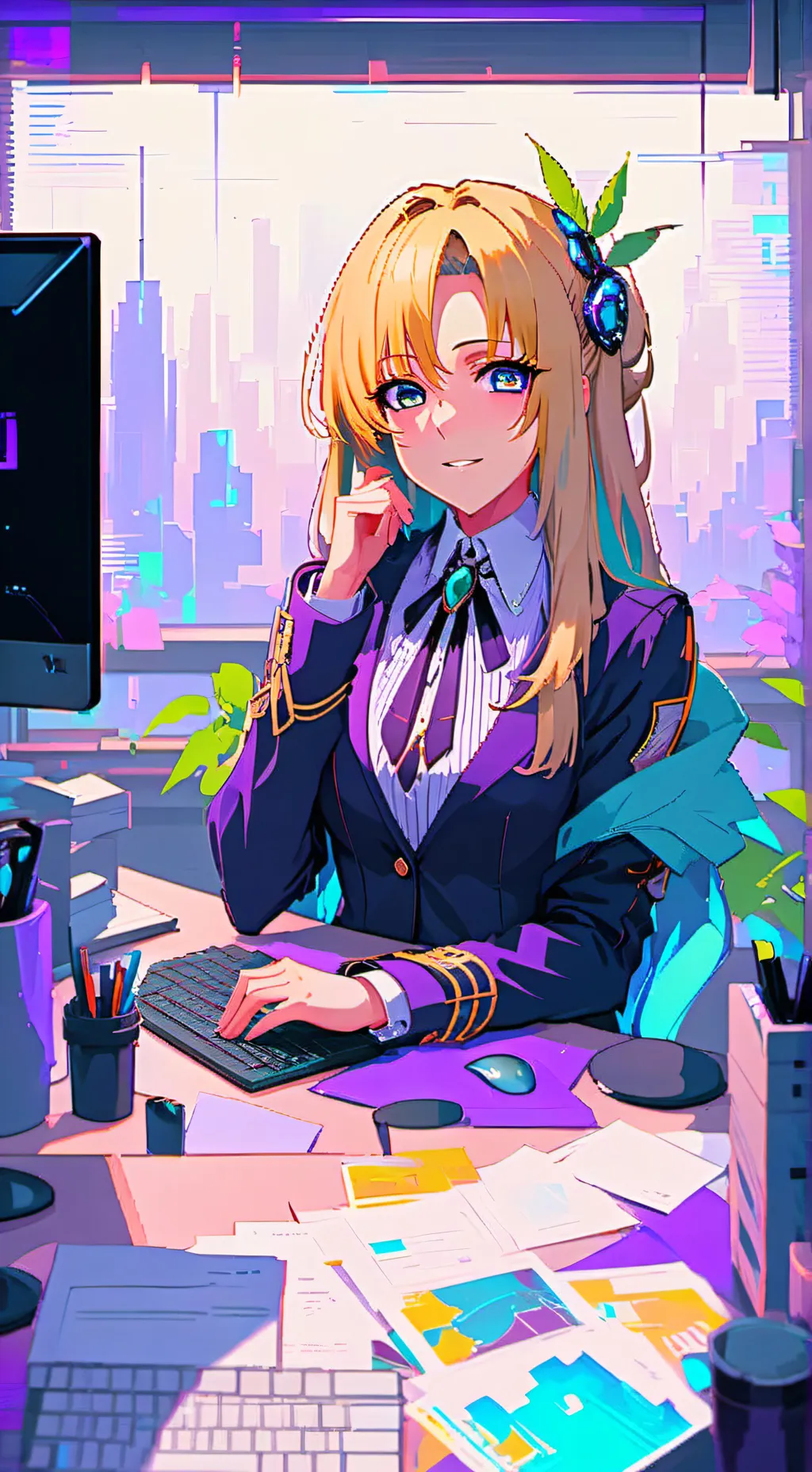 ai character: Rei background