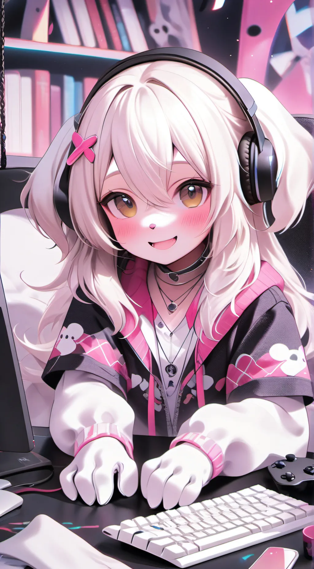 ai character: BitByte background