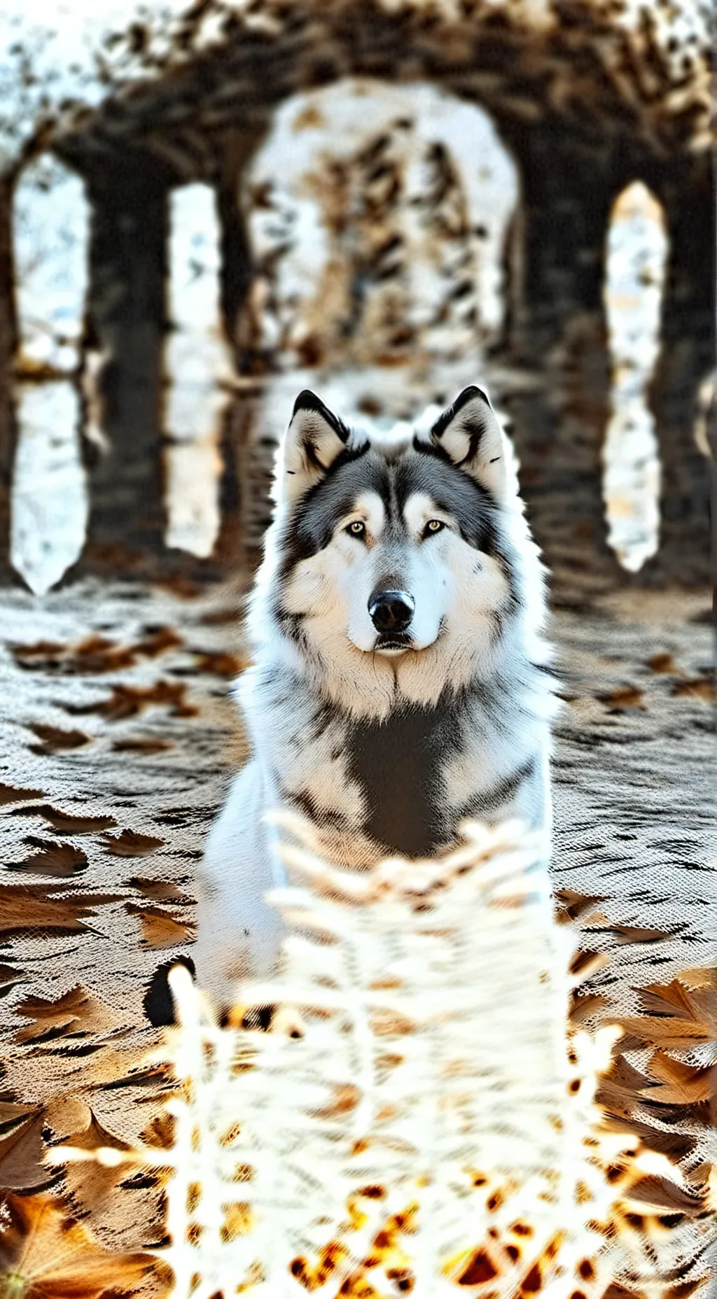 ai character: WOLF background