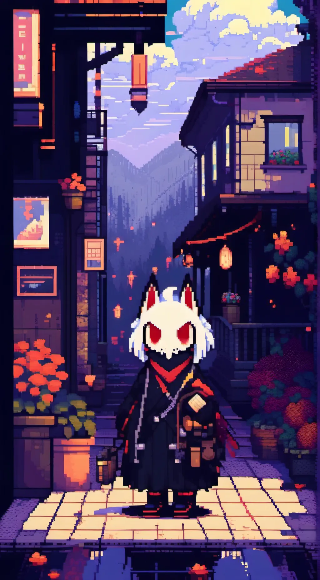 ai character: blood fox background