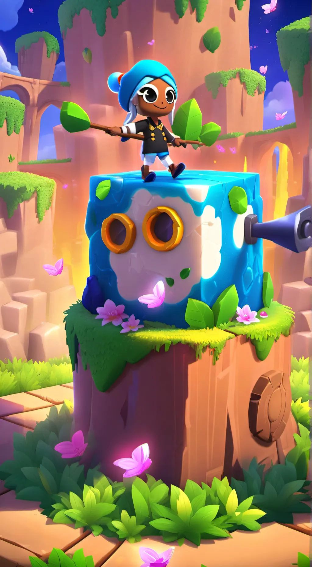 ai character: poppy background