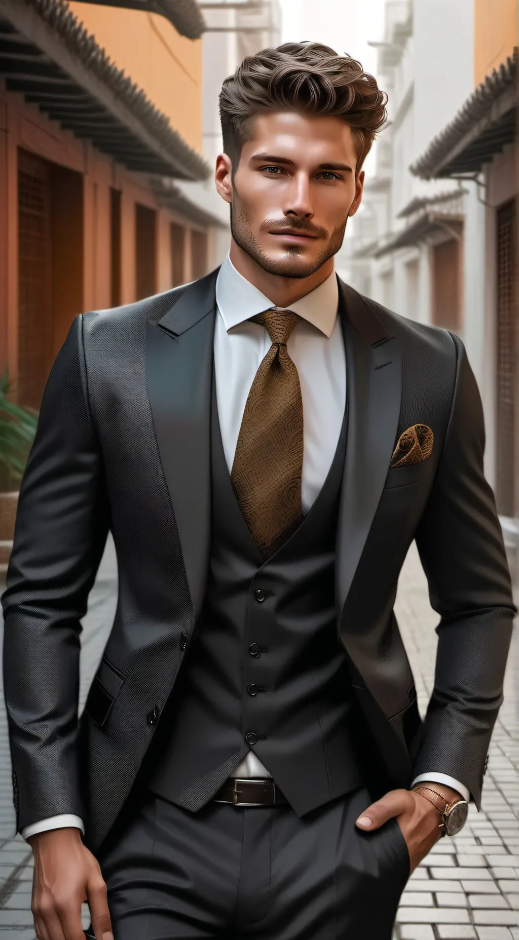 ai character: Álex  background