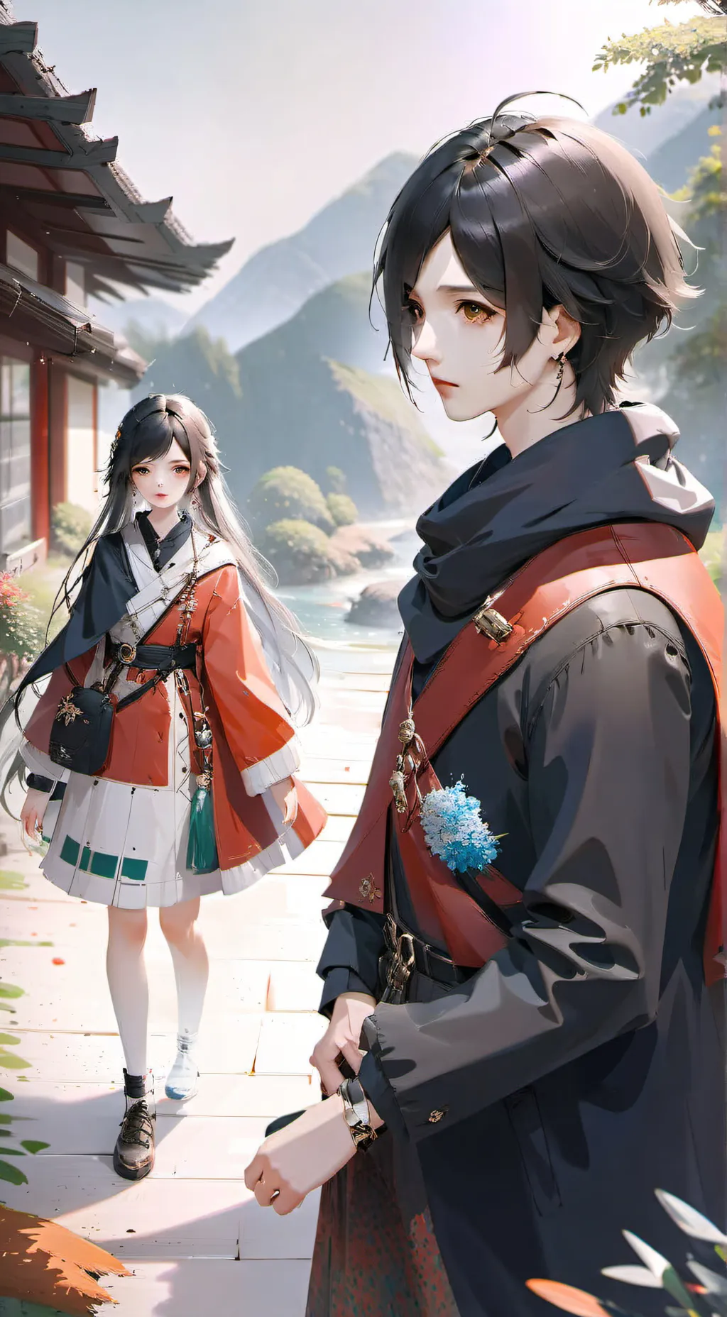 ai character: школа.... background