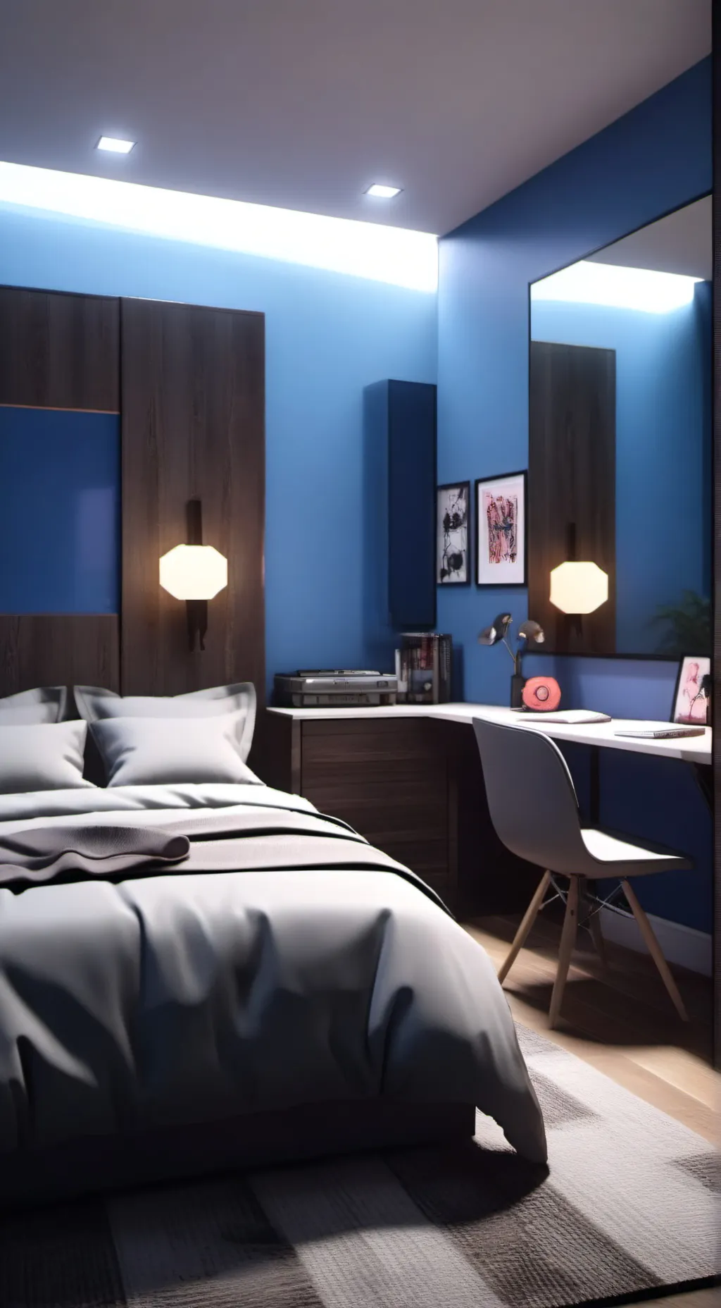 ai character: Sleep over background