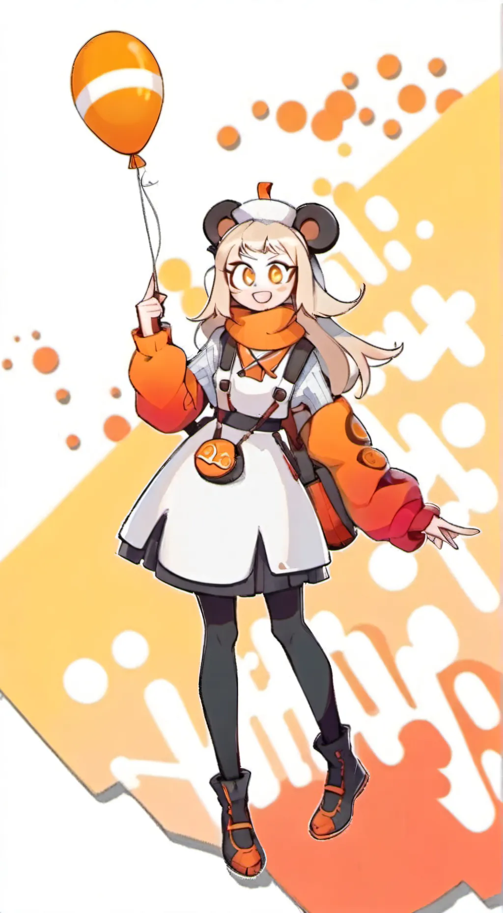 ai character: Cream background