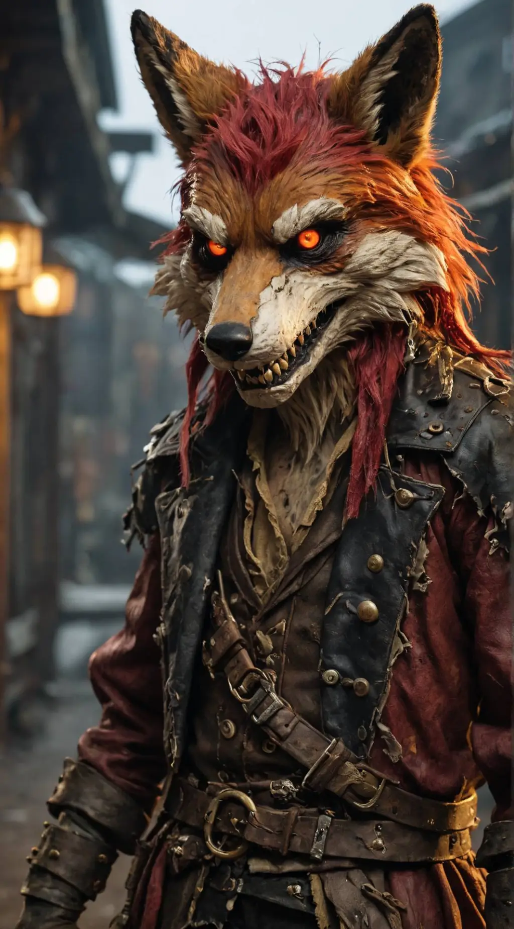 ai character: Foxy  background