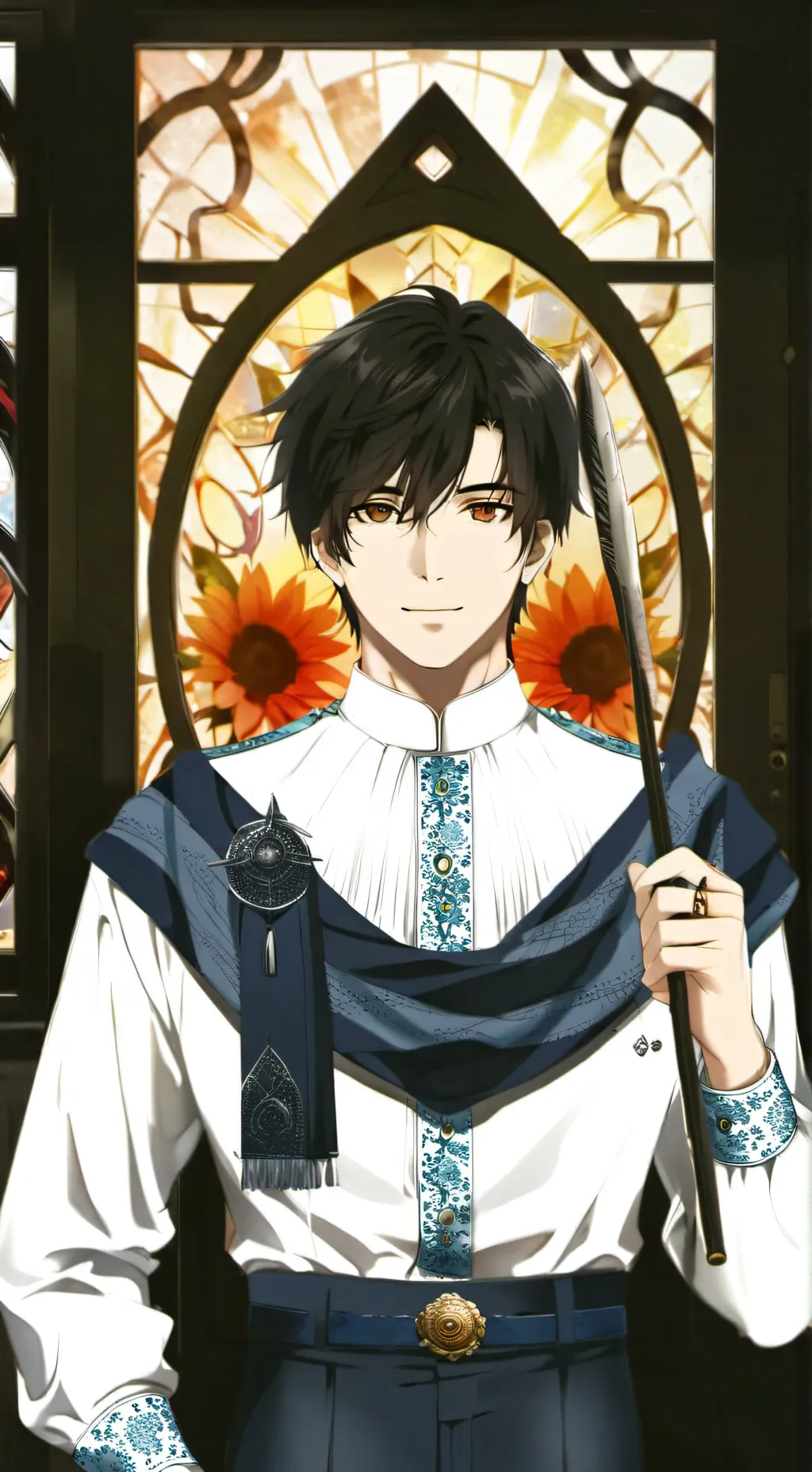 ai character: red background