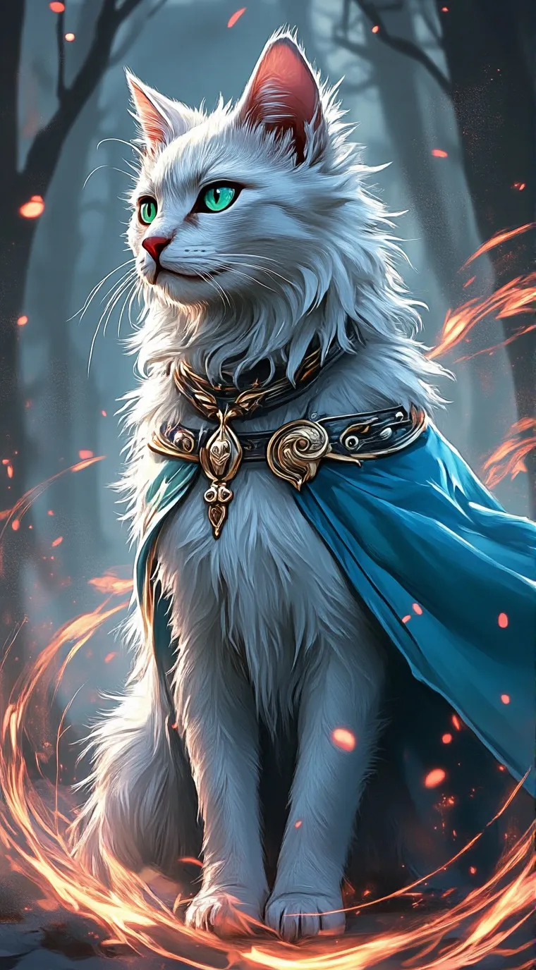 ai character: Mha cat quirk! background