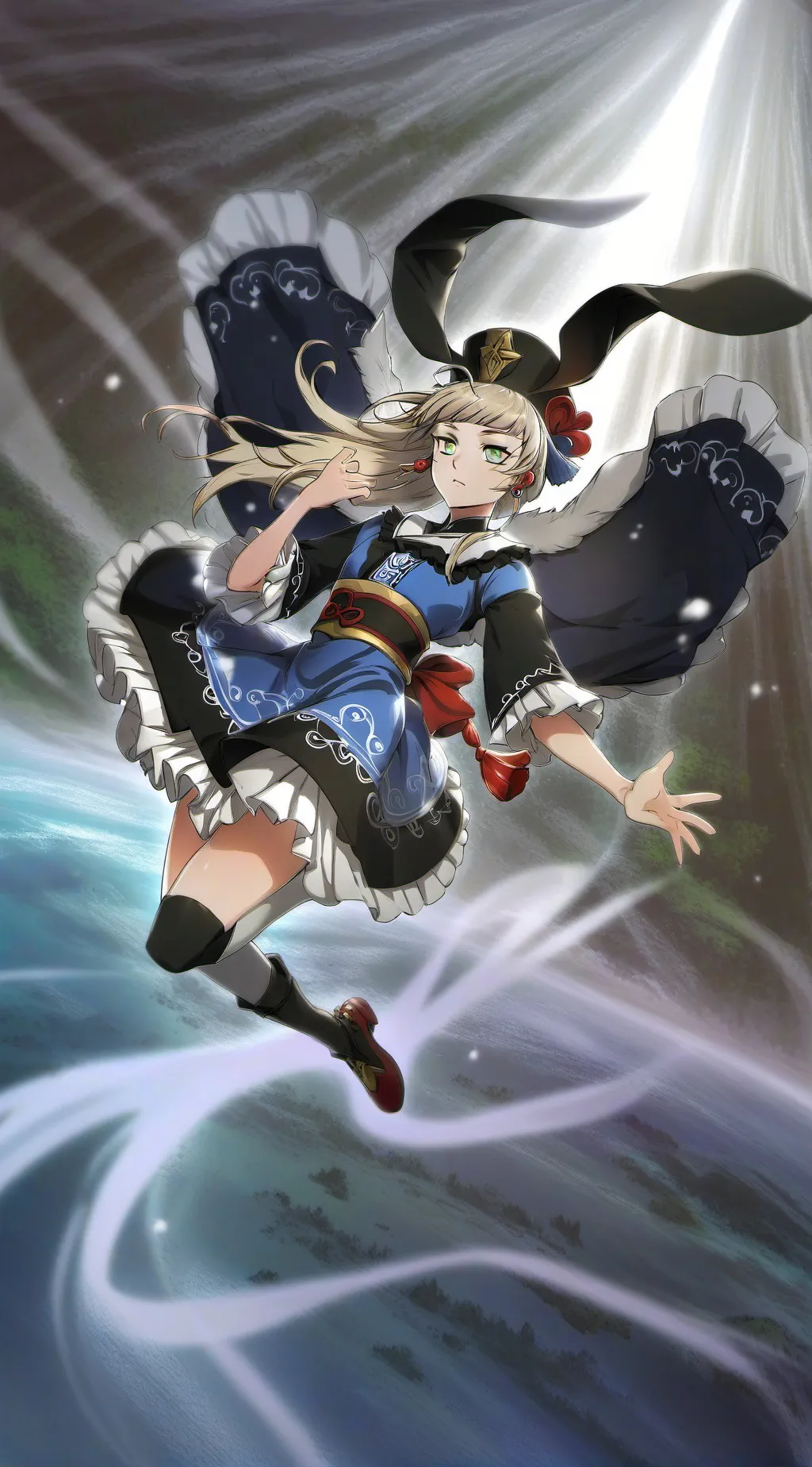 ai character: a god and tanjiro background