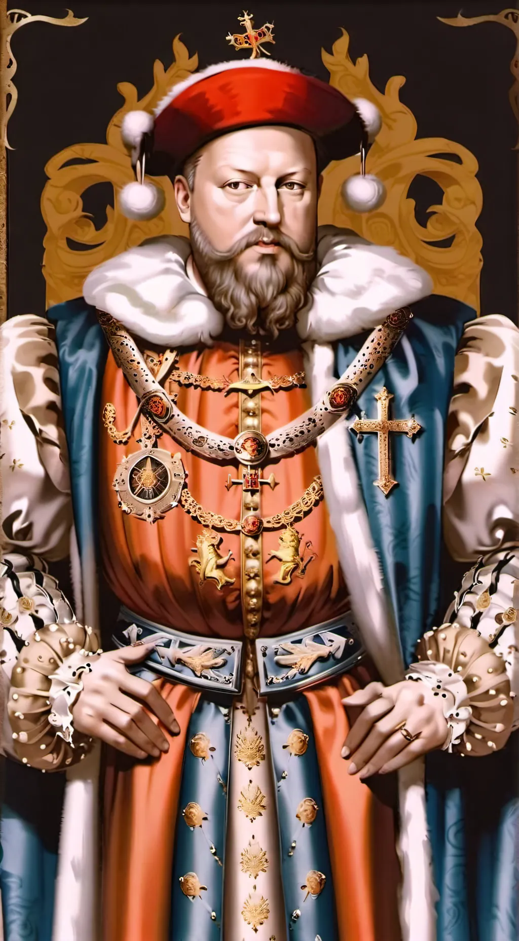 ai character: King Henry VIII  background