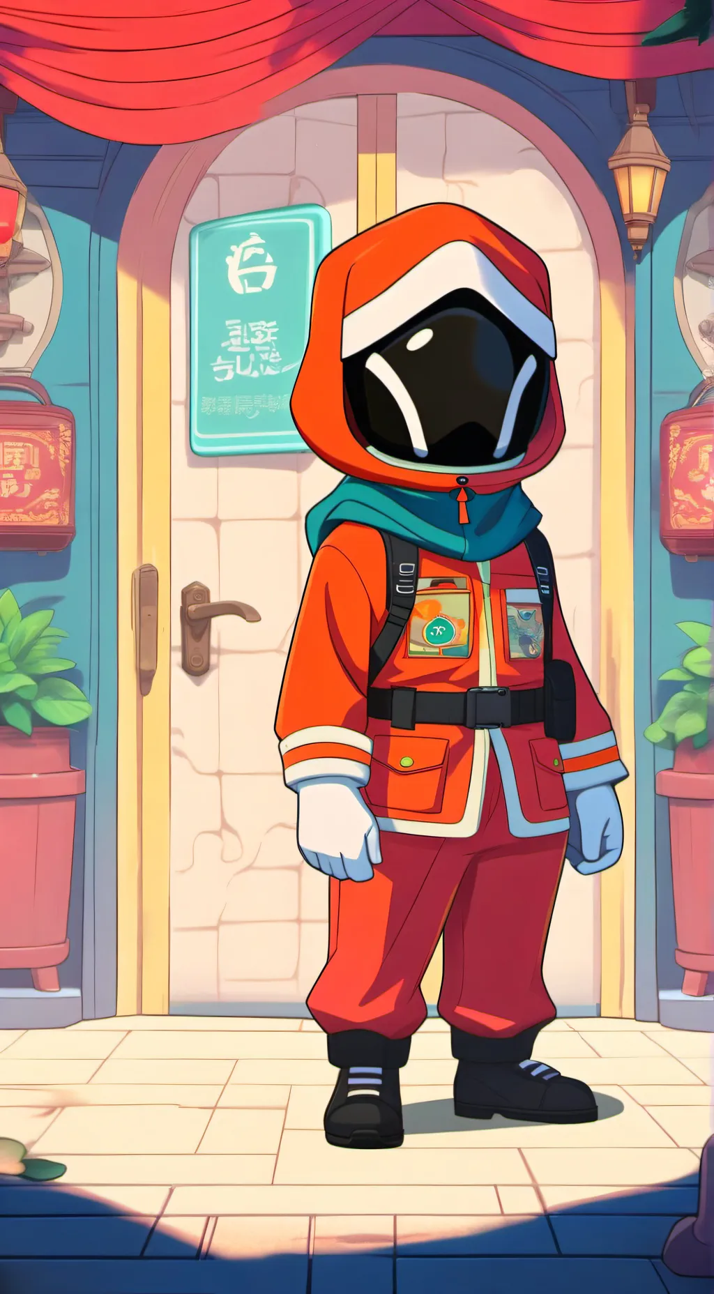 ai character: HH squid game background