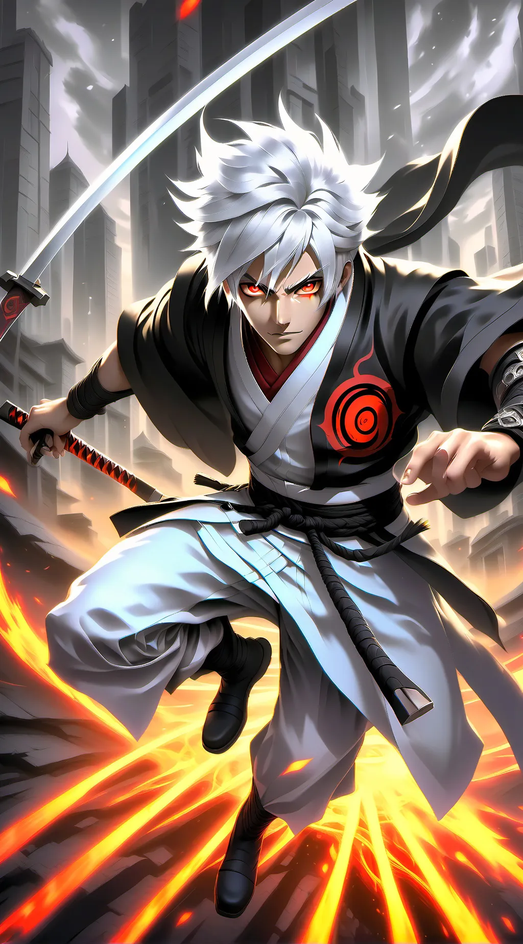 ai character: sukage Uchiha  background
