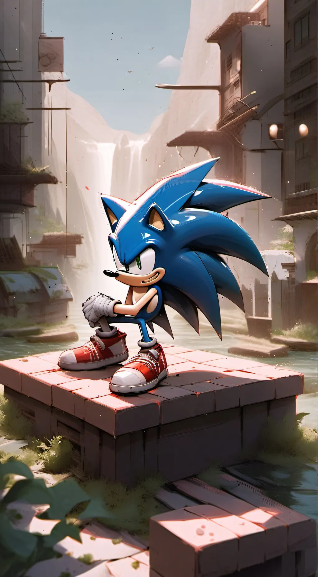 ai character: Sonic background