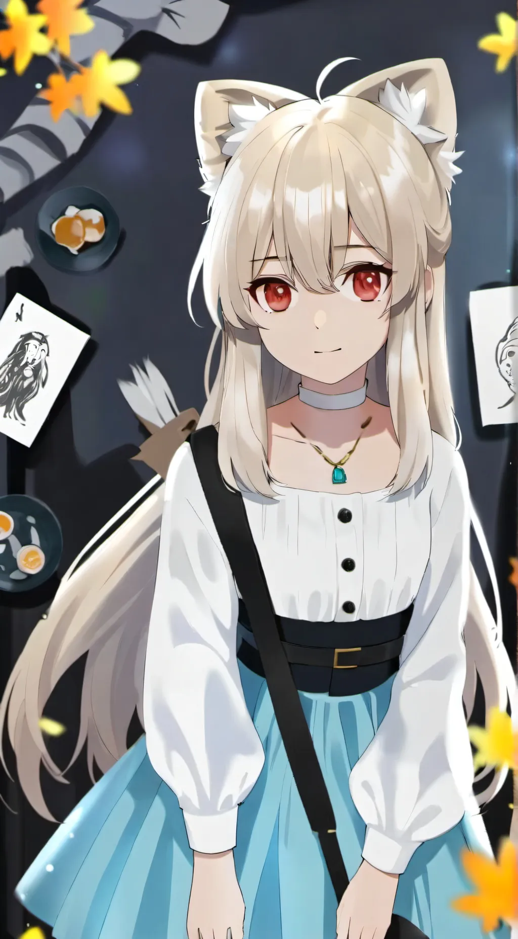 ai character: Aurora background