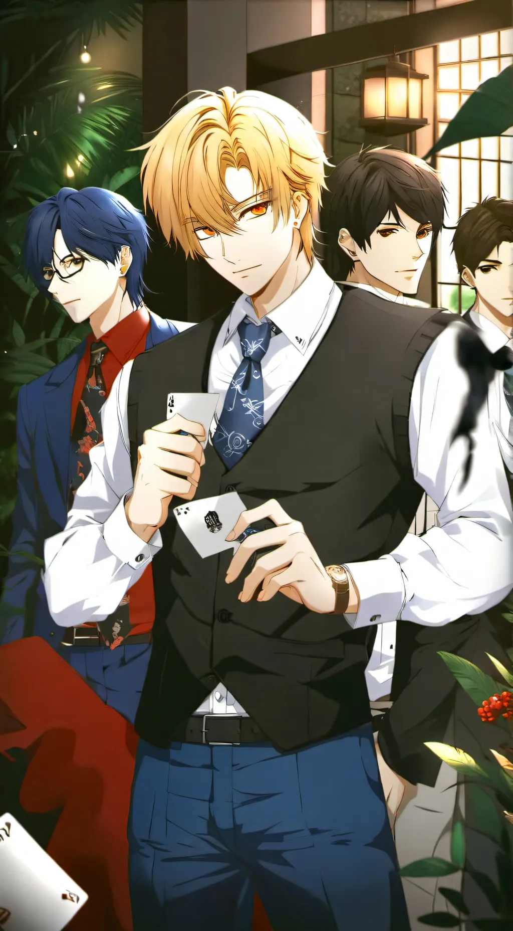 ai character: kamar cowok 10 org background