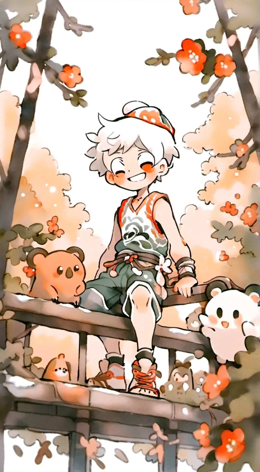 ai character:  traumatized background