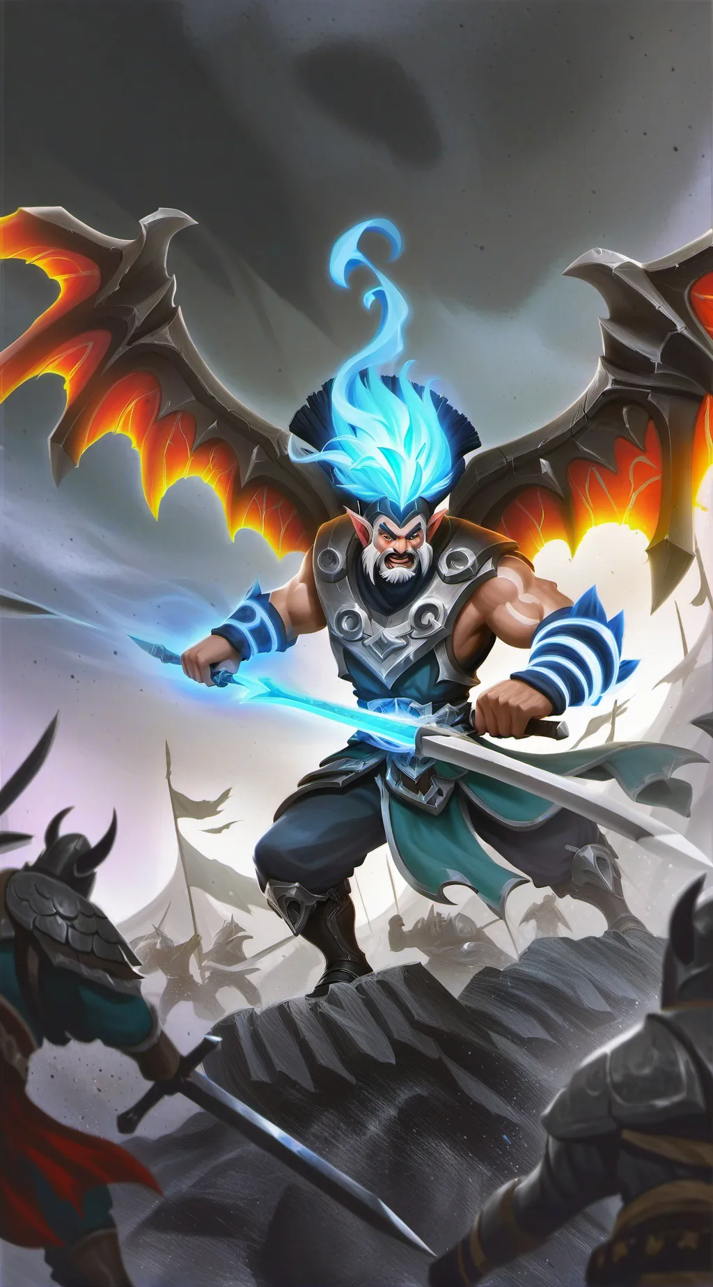 ai character: Sprunki en los can background