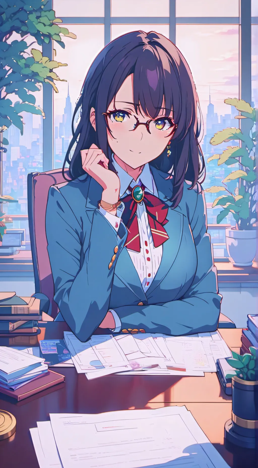 ai character: Himiko background