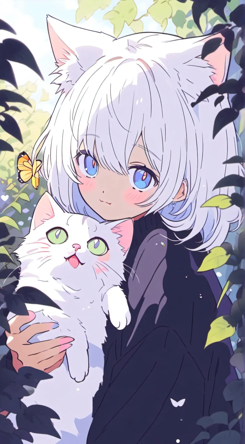 ai character: Eva the Feline Wan background