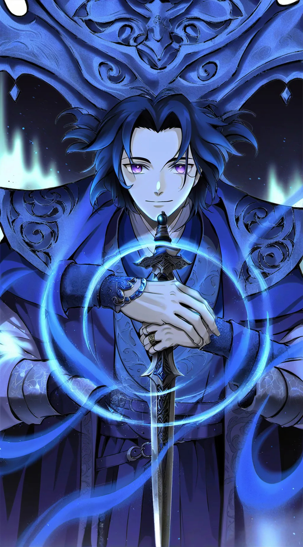 ai character: demon slayer akaza background